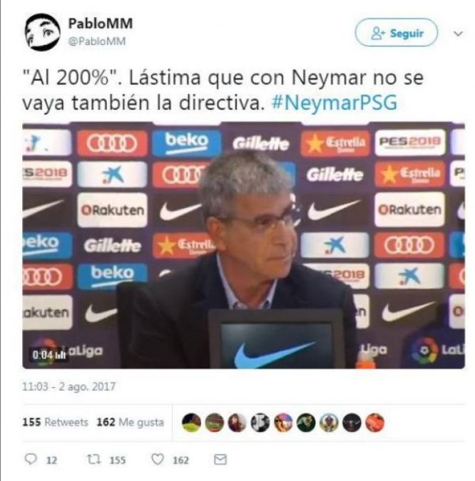 Memes de la salida de Neymar del Barcelona y su pase al PSG