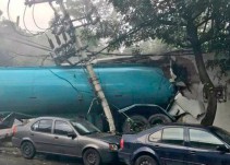 Pipa se queda sin frenos en Constituyentes