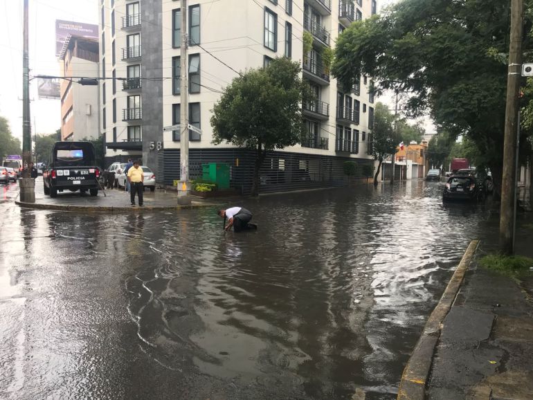inundaciones, lluvias, CDMX Se reportan fuertes lluvias en la CDMX