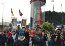 Familias apoyan el caminar de los peregrinos a la Basílica
