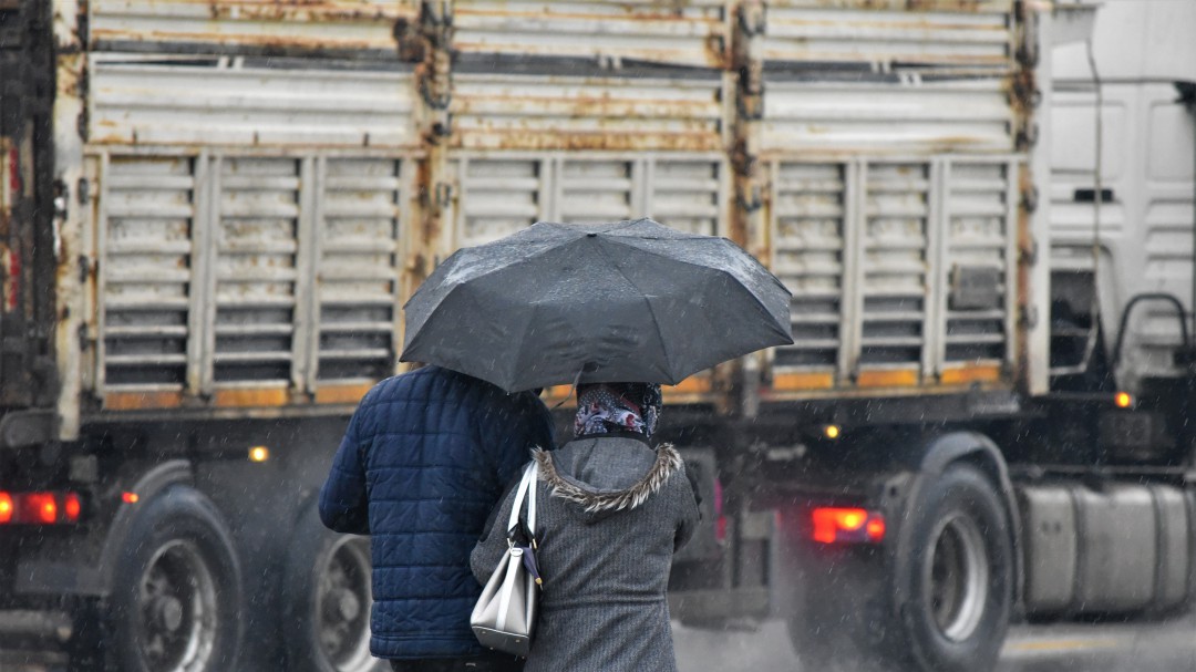 Reportero termina empapado en plena transmisión por culpa de aspersores