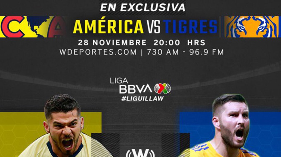 América inicia su batalla ante Tigres por W Radio