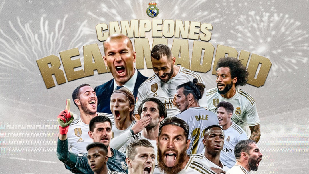 El Real Madrid se proclamó campeón de la Liga