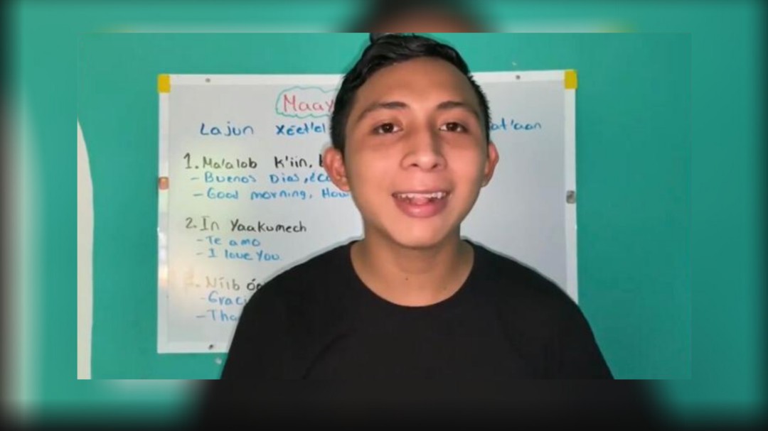 Apoya a Santos Tuz, quien se hizo viral por enseñar maya en Tik Tok