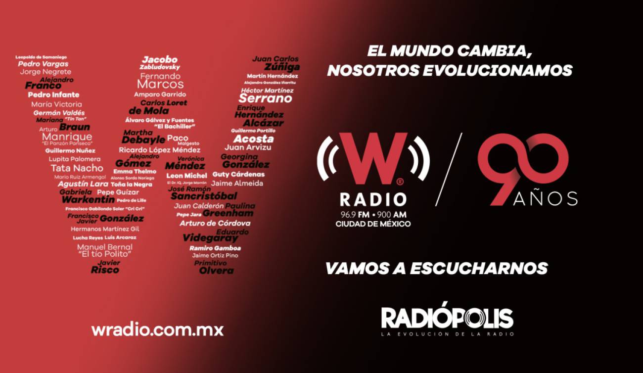 W Radio 90 años: Sigue nuestra de aniversario | Nacional | Radio Mexico