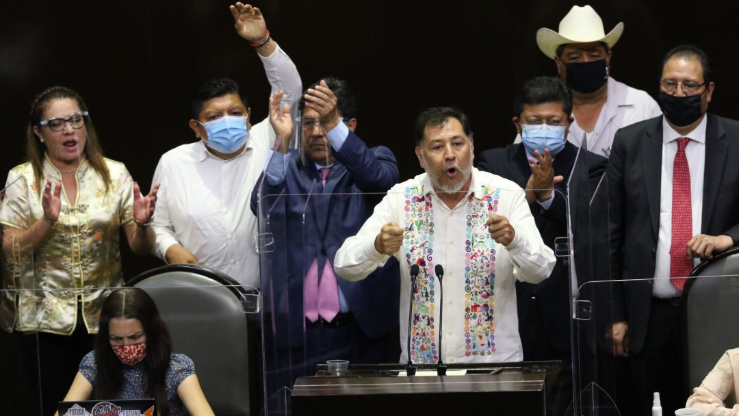 Noroña "desconoce" a Sauri como presidenta de la Cámara de Diputados