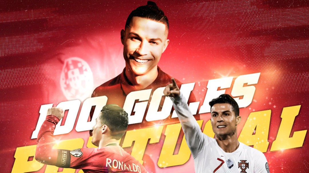 Cristiano Ronaldo llegó a los 100 goles con Portugal
