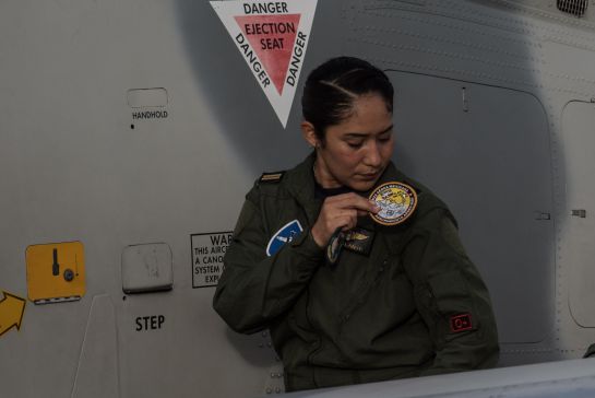 Carla Paola Pérez, pilotos de la Fuerza Aérea Mexicana de la Secretaría de la Defensa Nacional (SEDENA)