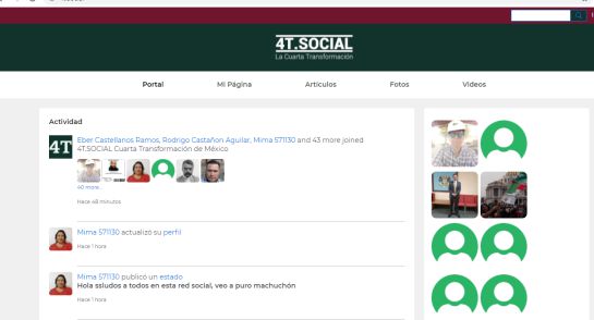 El registro a la red social de la Cuarta Transformación es solo por invitación