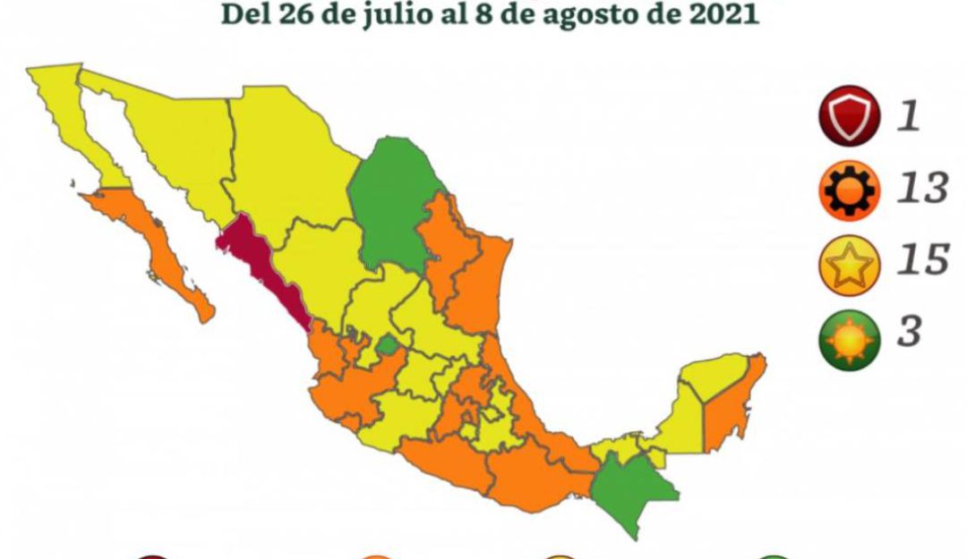 Tercera ola regresa 13 estados a semáforo naranja por COVID-19 - Vimarsana News