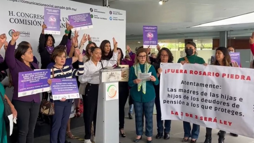 Mujeres piden renuncia de Rosario Ibarra por apoyar a deudores alimentarios